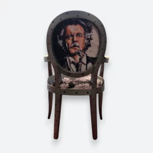 Fauteuil style Louis XVI Artiste Georges Moustaki – Image 2