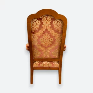 Fauteuil style Voltaire avec tissu gobelin – Image 4