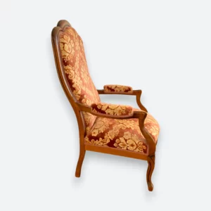 Fauteuil style Voltaire avec tissu gobelin – Image 2