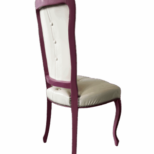 Chaise baroque vinyle brillant – Image 3