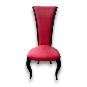 Chaise baroque contemporaine rouge