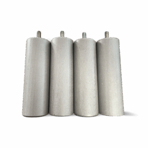 Pieds de sommier cylindriques bois clair