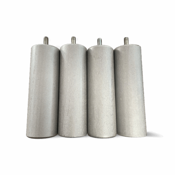 Pieds de sommier cylindriques bois clair