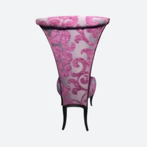 Chaise baroque rose contemporaine – Image 2