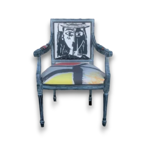Fauteuil Louis XVI cubiste