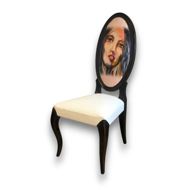 Chaise baroque portrait